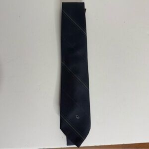 Christian Dior Elegant Black Striped Tie